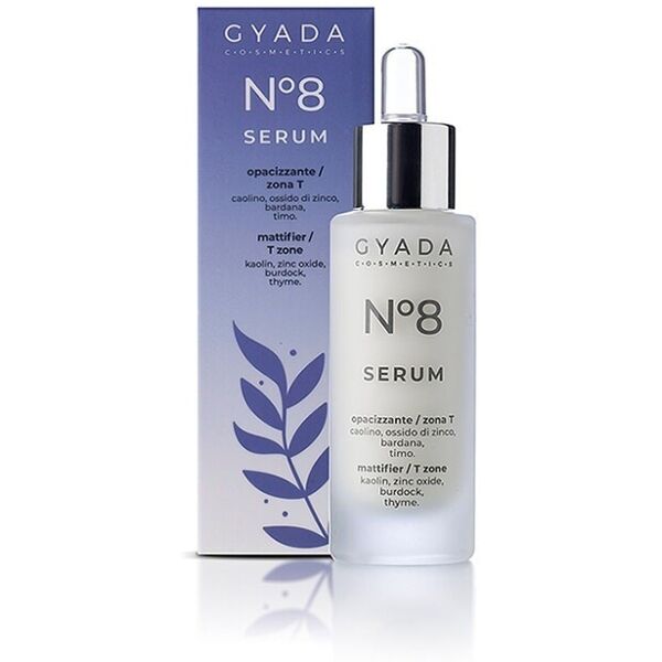 gyada cosmetics - siero viso n. 8 - opacizzante / zona t crema antirughe 30 ml unisex