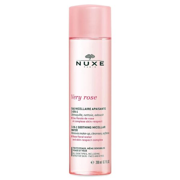 nuxe - very rose acqua micellare lenitiva 3 in 1 acqua micellare 200 ml unisex