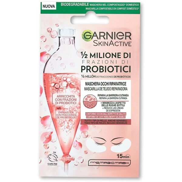 garnier - maschera occhi in tessuto arricchita con 1/2 milione di frazioni di probiotici maschere occhi & labbra 6 g unisex