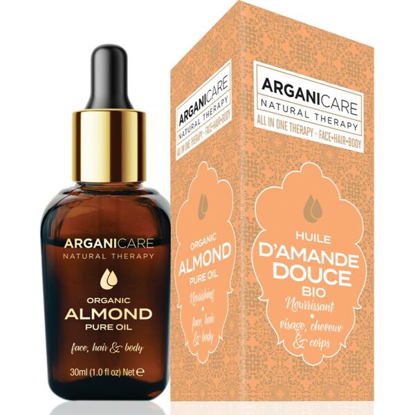 arganicare - olio di mandorle dolci bio 3-1 sweet almond organic oil olio e siero 30 ml unisex