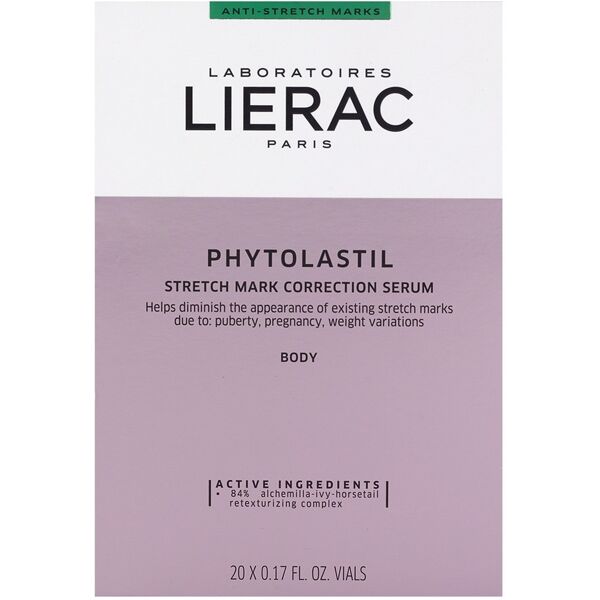 lierac - idratazione e nutrimento phytolastil trattamento in fiale concentrato correzione smagliature gravidanza siero idratante 100 ml female