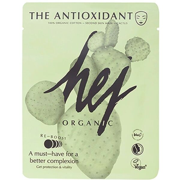 hej organic - the antioxiddant sheet mask maschera idratante 18 g unisex