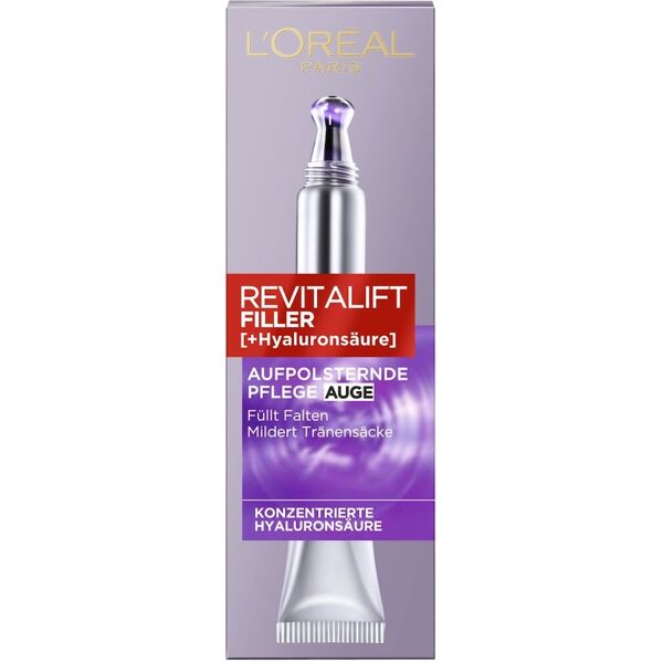 l'oréal paris - revitalift crema contorno occhi rimpolpante filler 15 ml female