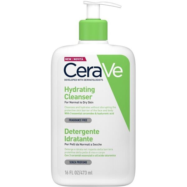 cerave - detergente idratante sapone viso 473 ml unisex