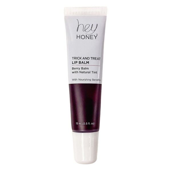 hey honey - trick and treat lip balm con tinta naturale balsamo labbra 15 ml rosso scuro unisex