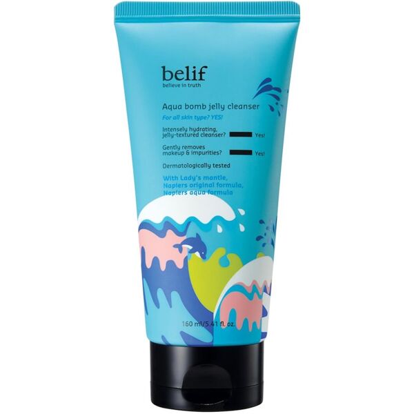 belif - aqua bomb jelly cleanser pulizia viso 160 ml unisex