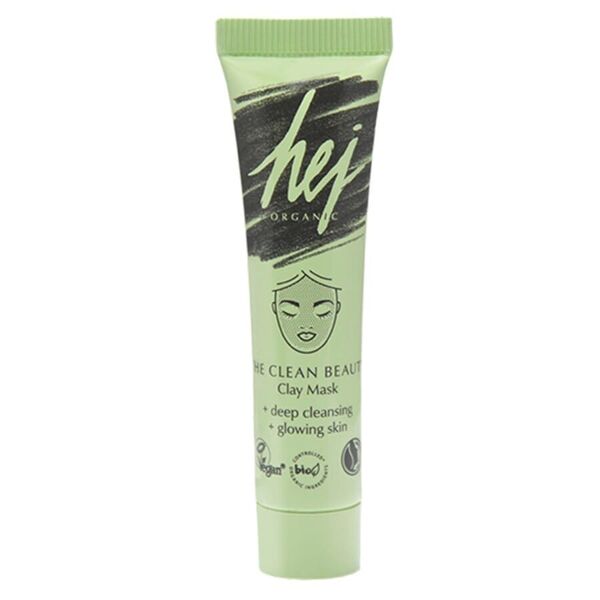 hej organic - the clean beauty clay mask maschera idratante 15 ml unisex