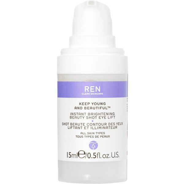 ren clean skincare - istant brightening beauty shot eye lift crema antirughe 15 ml unisex