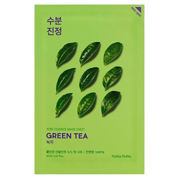 holika holika - pure essence mask sheet - green tea maschera idratante 23 ml unisex