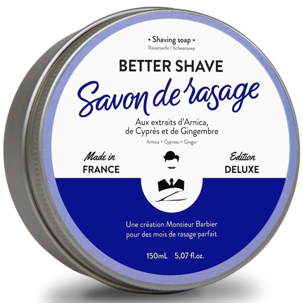 monsieur barbier - sapone da barba - better shave rasatura 150 ml unisex