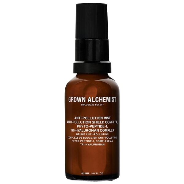 grown alchemist - anti-pollution mist: anti-pollution shield complex, phyto-peptide-1, tri-hyaluronan complex spray viso 30 ml unisex