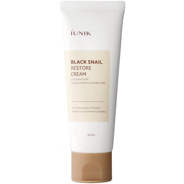 iunik - black snail restore cream crema viso 60 ml unisex