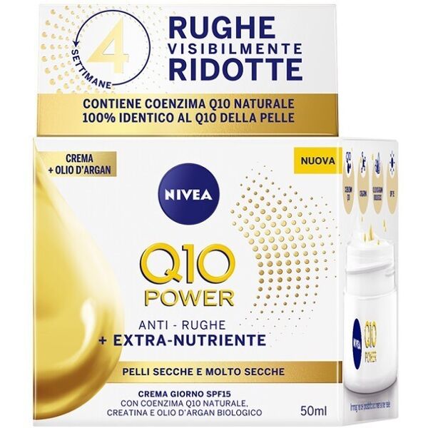 nivea -  q10 power anti-rughe crema giorno extra-nutriente spf15 crema antirughe 50 ml female