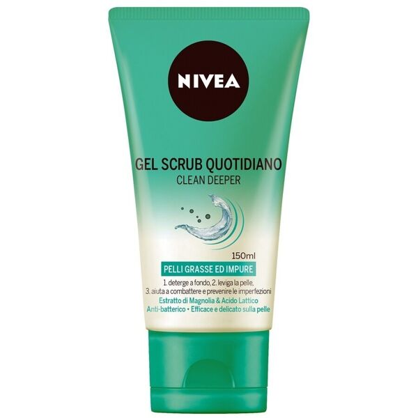 nivea -  gel scrub quotidiano clean deeper esfolianti viso 150 ml female