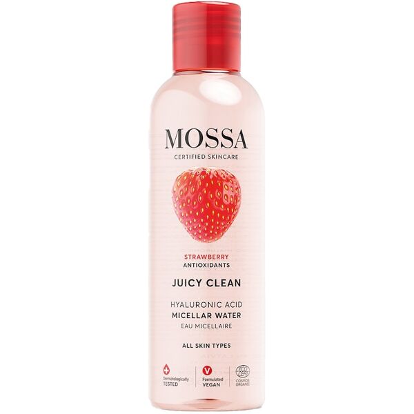 mossa - juicy clean juicy clean hyaluronic acid micellar water acqua micellare 200 ml unisex