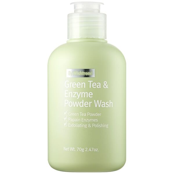 by wishtrend - green tea & enzyme powder wash esfolianti viso 110 g unisex