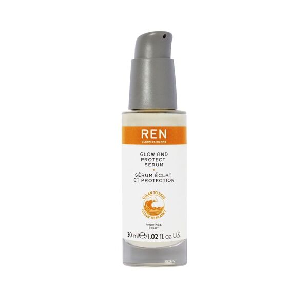 ren clean skincare - glow & protect serum siero idratante 30 ml unisex
