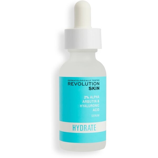 revolution skincare - hydrate hydrating 2% alpha arbutin & hyaluronic acid serum siero idratante 30 ml unisex