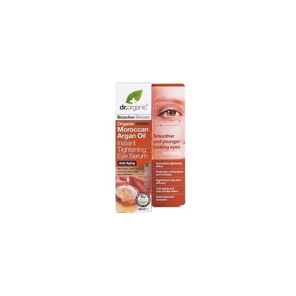 dr. organic - moroccan argan oil instant tightening eye serum kit cura occhi 30 ml female