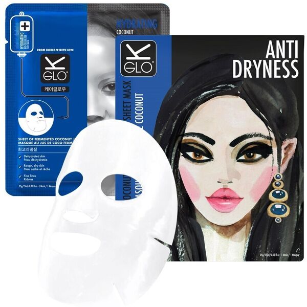 starskin® - k-glo® anti-dryness coconut bio-cellulose sheet mask maschera idratante 25 g unisex