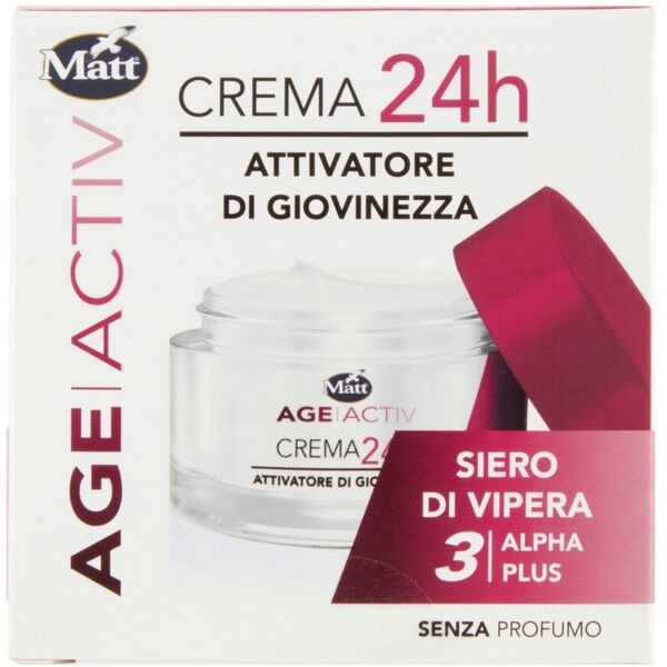 matt - crema 24h attivatore di giovinezza siero di vipera 3-alpha plus crema antirughe 50 ml unisex