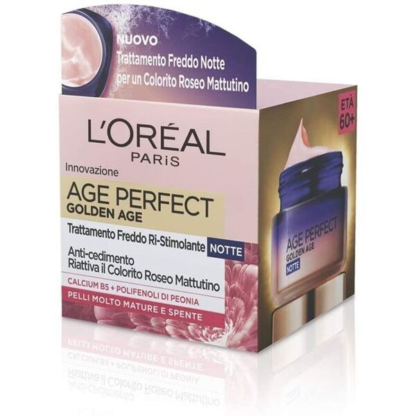 l'oréal paris - age perfect golden age, trattamento fortificante notte, adatto a pelli mature crema giorno 50 ml female