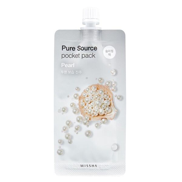missha - pure source pocket pack pearl crema notte 10 ml unisex