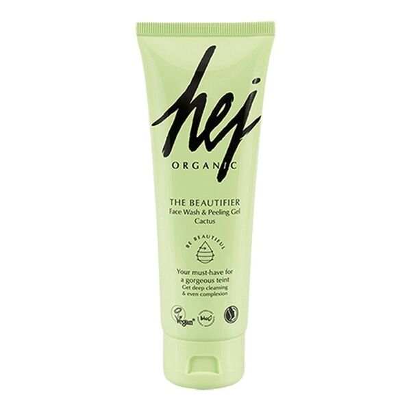 hej organic - the beautifier face wash + peeling gel esfolianti viso 125 ml unisex