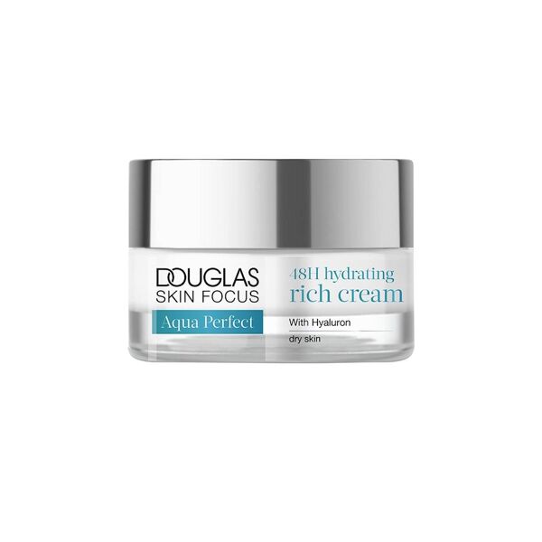 douglas collection - skin focus aqua perfect 48h hydrating rich cream crema viso 50 ml unisex