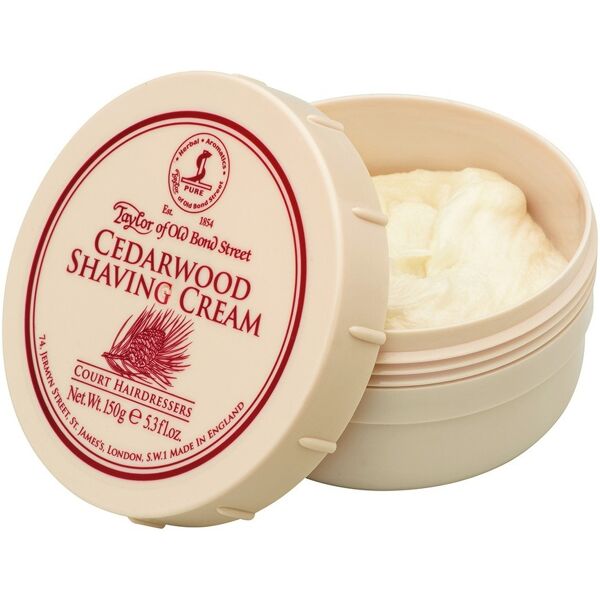 taylor of old bond street - shaving cream cedarwood rasatura 150 g male