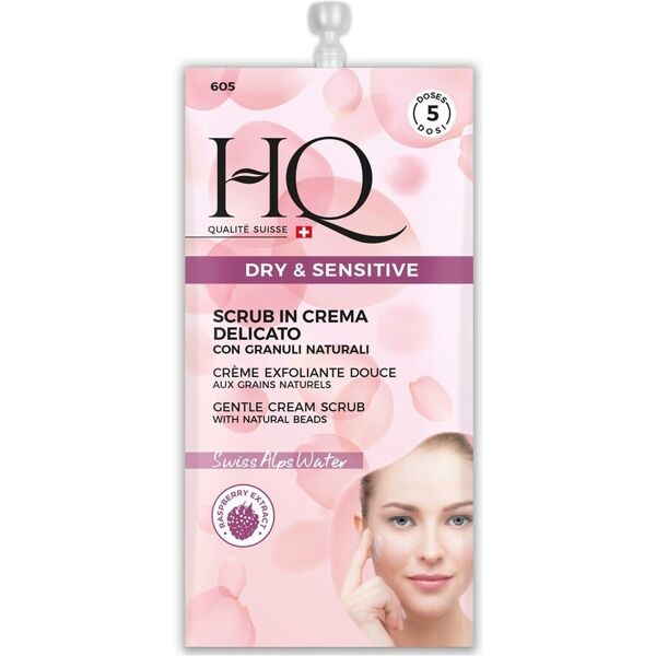 hq - scrub viso con polvere di nocciolo di albicocca esfolianti viso 15 ml female