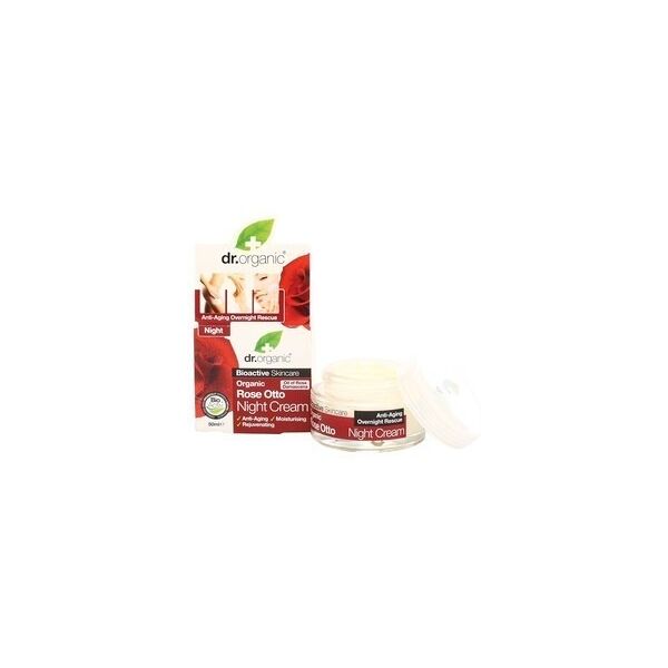 dr. organic - rose otto night cream crema notte 50 ml female