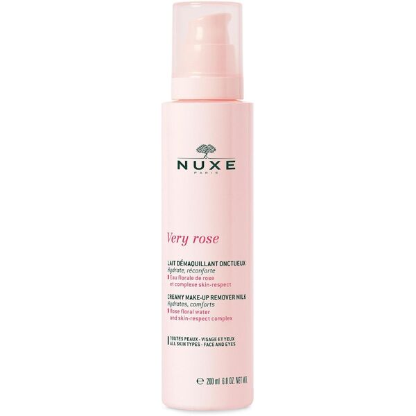 nuxe - very rose latte struccante vellutato latte detergente 200 ml unisex