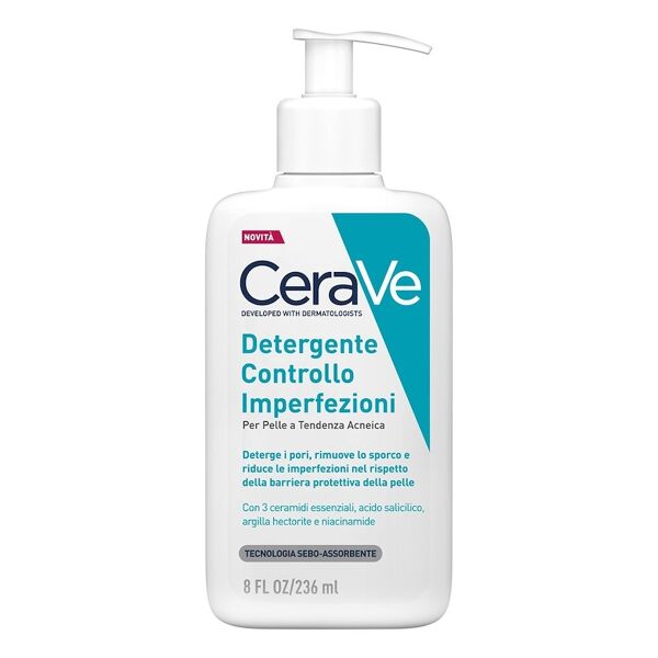 cerave - acne purifying foam gel cleans gel detergente 236 ml unisex