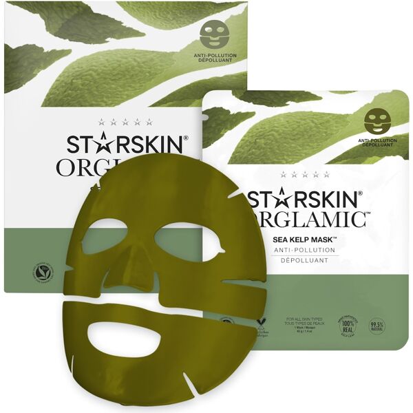 starskin® - orglamic™ sea kelp mask™ detoxing sea kelp leaf face mask maschera idratante 40 g unisex