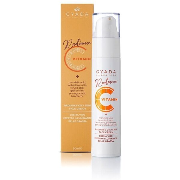 gyada cosmetics - radiance oily skin face cream - crema viso illuminante pelli grasse crema viso 50 ml unisex