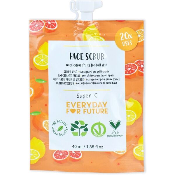 everyday for future - scrub viso illuminante - super c 40 ml unisex