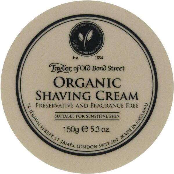 taylor of old bond street - organic shaving cream rasatura 150 g male