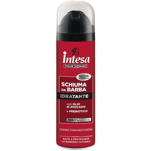 intesa -  pour homme schiuma da barba idratante con olio di avocado e prebiotico rasatura 300 ml male