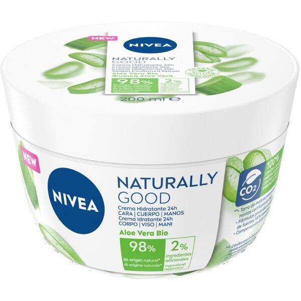 nivea - naturally good crema multiuso crema viso 200 ml unisex