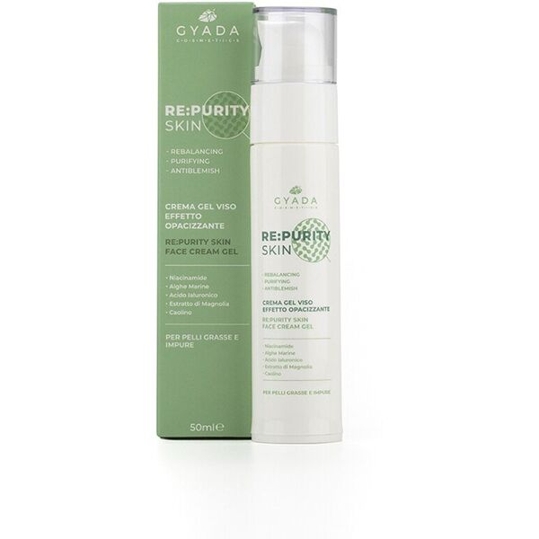 gyada cosmetics - re:purityskin crema gel viso effetto opacizzante crema giorno 50 ml unisex