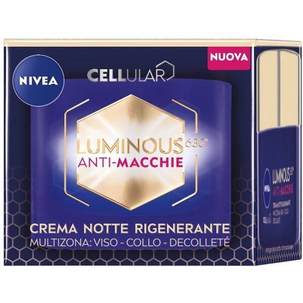 nivea - cellular luminous630 anti-macchie crema notte rigenerante crema notte 50 ml female