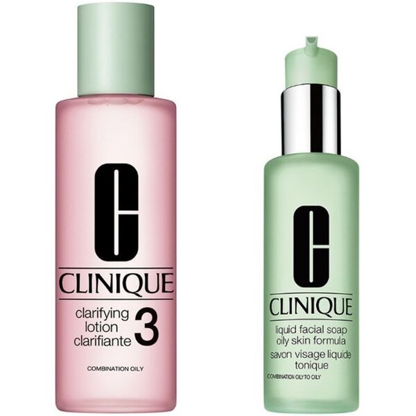 clinique - sistema in 3 fasi set pelle stupenda. ogni giorno. lotion 3 kit pulizia viso 400 ml unisex