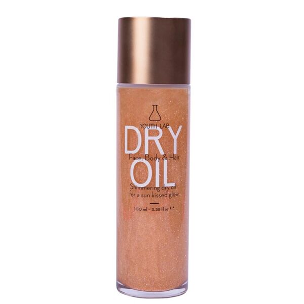 youth lab. - shimmering dry oil - all skin types - face, body & hair olio viso 100 ml unisex