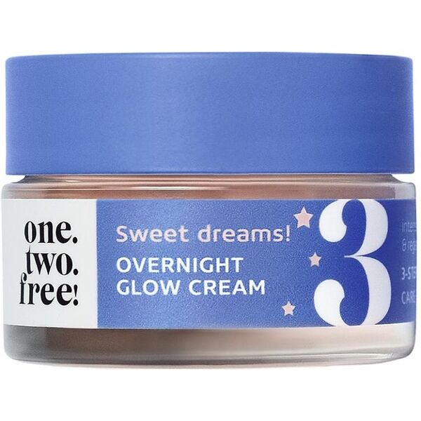 one.two.free! - overnight glow cream crema notte 15 ml unisex