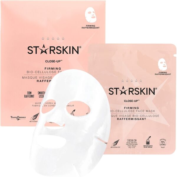 starskin® - close-up™ close-up™ maschera viso rassodante seconda pelle in biocellulosa di cocco maschera idratante 30 ml unisex