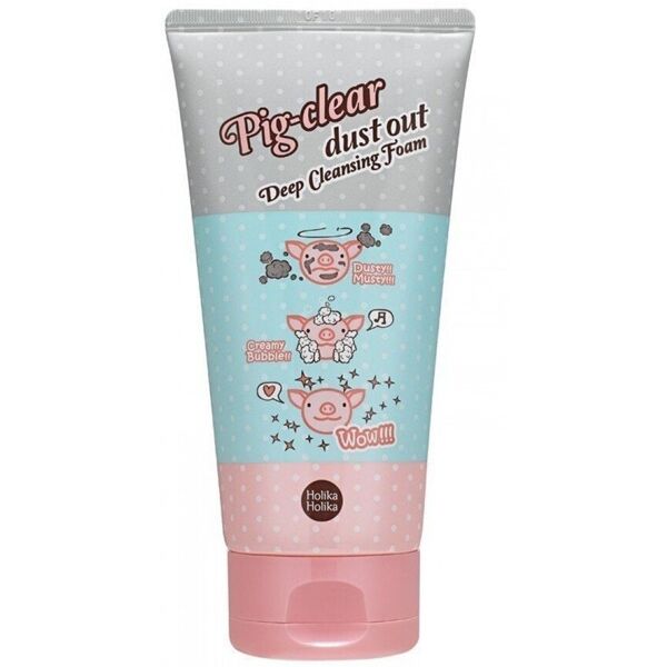 holika holika - pig clear dust out deep cleansing foam sapone viso 150 ml unisex