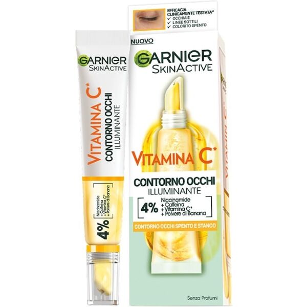 garnier - skinactive vitamina c contorno occhi illuminante siero contorno occhi 15 ml unisex