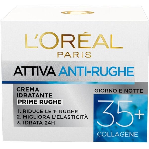 l'oréal paris - attiva 35+ crema antirughe 50 ml female