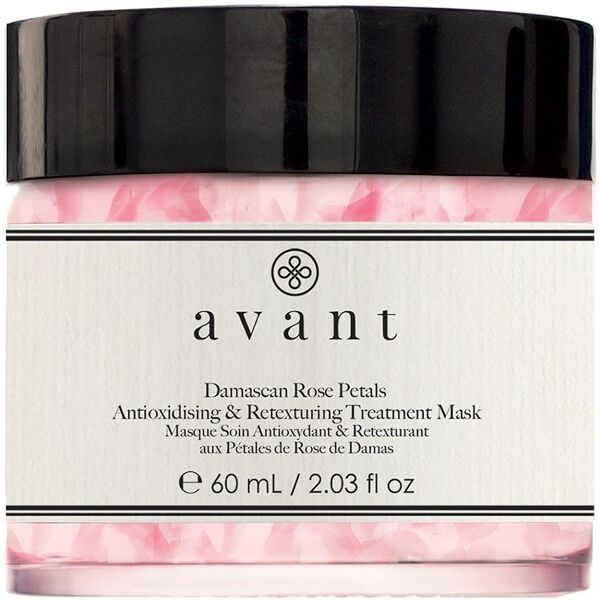 avant skincare - age protect & uv damascan rose petals antioxidising & retexturing treatment mask maschere antirughe 60 ml unisex